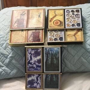 3 double sets of vintage Congress  playing cards -